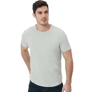 Camiseta de Manga Corta con Cuello Redondo, 100% Algodón, 180g, Tejido de Punto, Color Sólido, con Impresión de Logotipo Personalizado para Hombre y Mujer, al por Mayor - Product Image 6