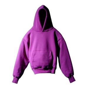 Sweats à capuche organiques personnalisés de couleur unie Hip Hop oversize à la mode coupe ample sweat à capuche de qualité supérieure épais et uni - Product Image 3