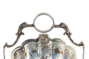 Caja para Galletas Plegable, Aislada y Apta para Calentar al Vapor, Plateada, Diseño Art Deco, Plato para Servir en Hoteles, Bodas y Hogar - Product Image 3