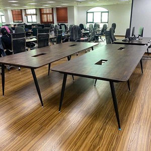 HBCO050 Modern <b>Office</b> Furniture 280x110cm Meeting <b>Table</b> with CONE Legs Melaleuca Wood for Conference Room Hotel or Dining Use - Product Image 4