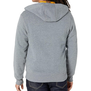 Sweat à capuche zippé pour homme, 100% coton molletonné, respirant, imperméable, imprimé numériquement, finition unie, style hip-hop - Product Image 3