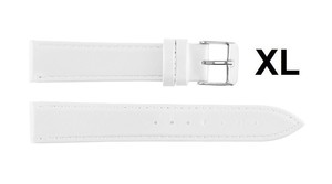 Unisex White 8 XL Classic Genuine Luxury Soft Breathable Lightweight Leather <b>Watch</b> Bracelet Strap Waterproof Adjustable <b>Watch</b> - Product Image 3