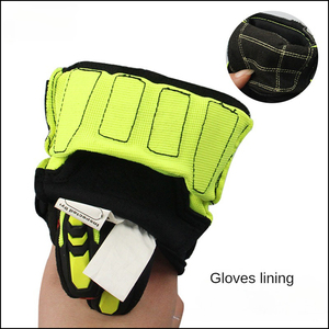 Guantes DE SEGURIDAD Hi Impact TPR, cuero de vaca de alta calidad, resistentes a Cortes, guantes de trabajo mecánicos al por mayor a granel - Product Image 5