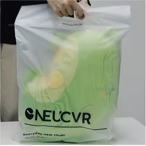 Sac à fermeture éclair personnalisé refermable Eva Pvc Cpe Pe sacs en plastique transparent avec poignées vêtements sac à fermeture éclair pochette Vietnam - Product Image 4