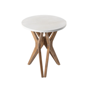 Lineage Corporation hiện đại trang trại cuối bảng moty bắt chéo chân với chân máy cơ sở cho phòng khách Round End bảng - Product Image 1