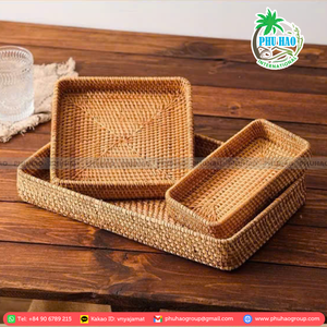 Produit TOP Plateau en rotin tissé à la main du Viet Nam durable pour l'épreuvage du pain et les accessoires de cuisine - Product Image 3