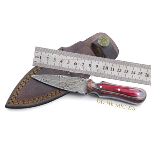 มีด DD-HK-MIC-275สำหรับล่าสัตว์กลางแจ้งทำด้วยมือมี192ชั้นสแตนเลสดามัสกัสจับ Micarta สำหรับ bushcraft - Product Image 2