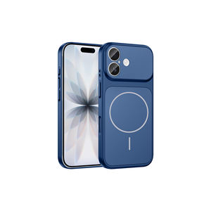 Funda de Silicona Líquida Azul Compatible con Magsafe para iPhone 16 Plus, Protección de Cámara Antihuellas, Carcasa Trasera Antigolpes - Product Image 1