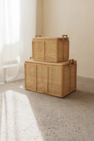 Boîte de rangement en rotin de luxe, boîte de rangement artisanale, écologique, naturelle, décoration intérieure et extérieure, vente en gros du Vietnam