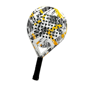 Raqueta DE TENIS Padel de carbono con logotipo personalizado de alta calidad, Diamante/lágrima/forma redonda, Red de nailon, Color personalizado - Product Image 3