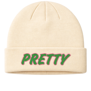 Gorro Neutral 08 Pretty Girl, Ropa de Hermandad Griega, Gorro Rosa y Verde para Mujer, Estilo Universitario, Ropa Griega Elegante - Product Image 3