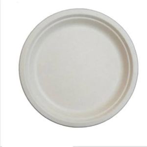 Vaisselle de fête pour enfants en gros, assiettes en papier de canne à sucre de luxe, assiettes jetables en bagasse, sans BPA, biodégradables - Product Image 3