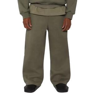 Ensemble de survêtement pour homme avec logo personnalisé, respirant, deux pièces, fermeture éclair, sweat-shirt en coton, survêtement, pantalon de survêtement en molleton épais 400 g/m² - Product Image 5