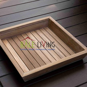 Meuble de plateau en bois de teck écologique pour la cuisine pour stocker des boissons qui est durable et durable - Product Image 5