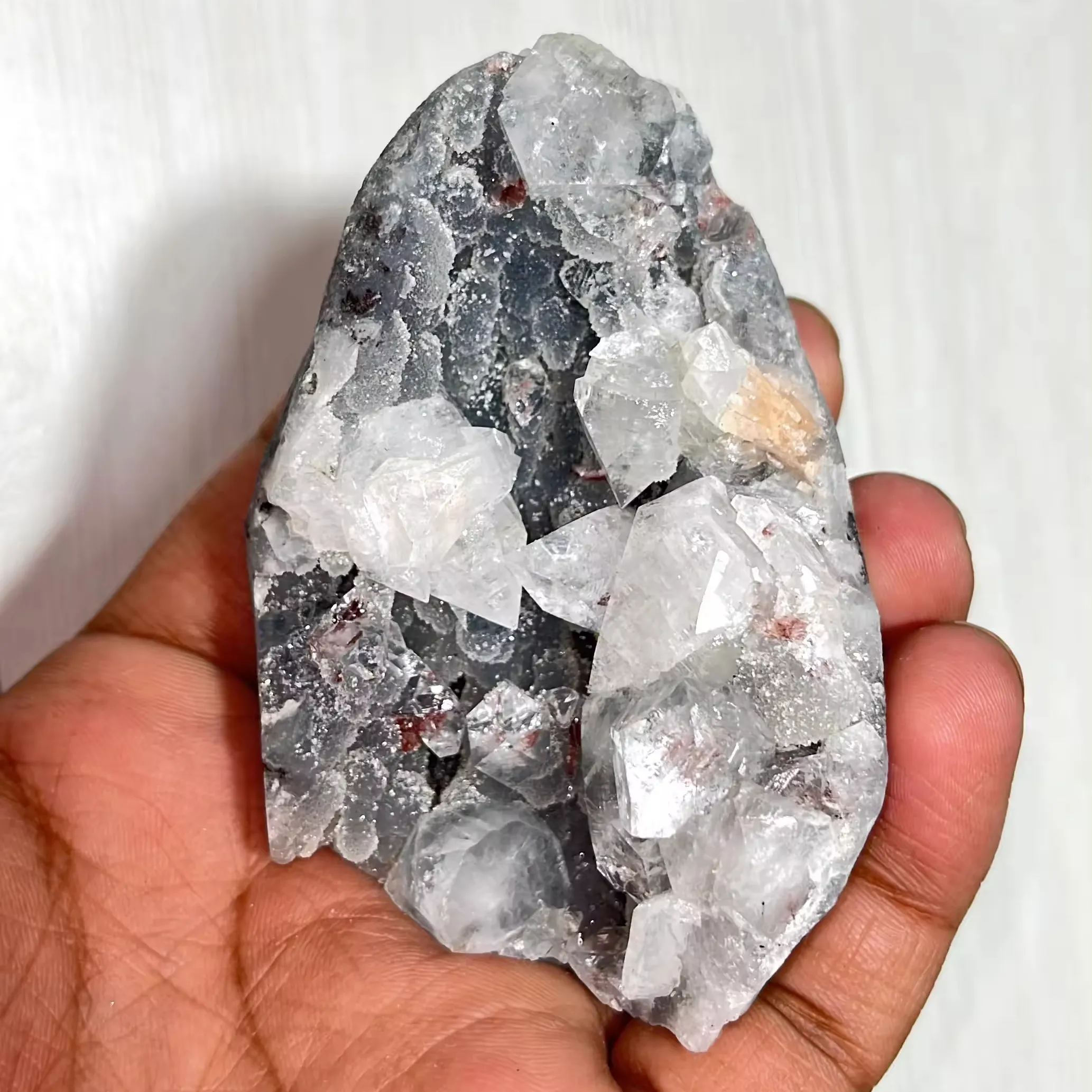 Mineral alami cluster Zeolite Apophyllite grosir Stilbite Apophyllite Mineral spesimen penyembuhan kuantitas massal tersedia