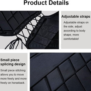 Chaleco protector para montar a caballo con malla transpirable y correas seguras Chaleco de seguridad para montar a caballo con cintura ajustable - Product Image 5