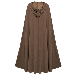 Disfraz de Halloween para Mujer, Capa Medieval con Capucha, Cierre con Lazo en la Parte Delantera, Capa Larga Hasta la Mitad de la Pantorrilla - Product Image 5