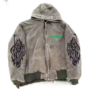 Sudaderas con Cremallera de la Mejor Calidad, Unisex, con Logotipo 3D, 100% Algodón, Impresión Personalizada, Transpirables, de Secado Rápido, Gruesas, 420 GSM, Estilo Francés - Product Image 2