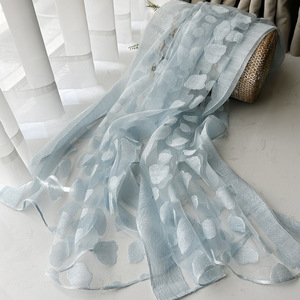2025 Chic Elegant Premium Jacquard Organza <strong>Scarf</strong> Summer <strong>Thin</strong> Sun Protection High-quality Hijab Shawl for <strong>Women</strong> - Product Image 4