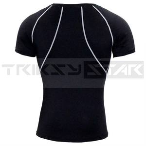 T-shirt de sport pour homme en coton 100% tricoté à manches courtes pour la course à pied et les sports de combat - Product Image 3