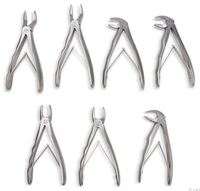 Ensemble de 7 pinces d'extraction dentaire de qualité professionnelle, modèle pédodontique, motif anglais, nouveau, en vrac, prix bas