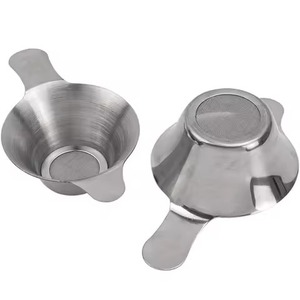 Mini passoire portable en maille de différentes tailles poignées de pétales cuillères écologiques Type de couverts pour la poudre de café de thé - Product Image 1