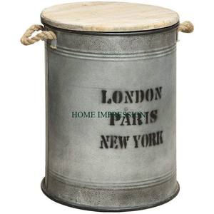 Cubo de basura galvanizado de alta calidad y alta exigencia con tapa, dormitorio, Hotel y restaurante, herramientas y accesorios de limpieza para jardín - Product Image 2