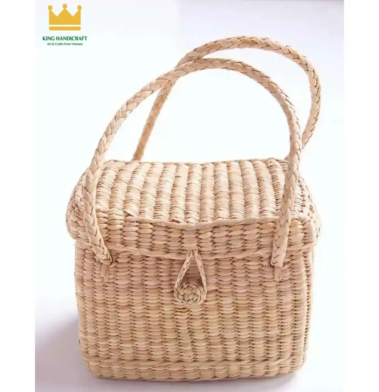 Hot bag straw shoulder crossbody bag Bohemian beach straw bags bolsa de palha seagrass wicker water hyacinth woven