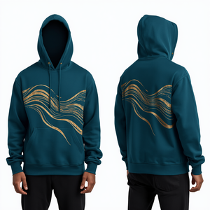 Custom Cotton Fleece Hoodie Premium Printed Street Fashion Pullover OEM Wholesale Manufacturer - Product Image 3