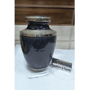 Meilleure vente d'urne funéraire unique en métal soufflé à la main Fournitures funéraires artistiques pour le souvenir éternel Quantité en vrac disponible - Product Image 1