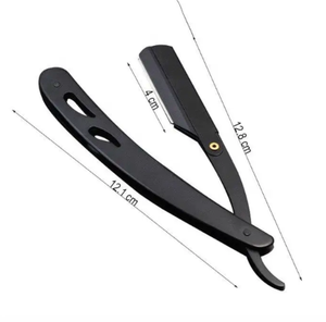 Nouvel arrivage de rasoirs droits en acier inoxydable couteau pliant à barbe unique rasoir de rasage rasoir de barbier pour hommes - Product Image 1