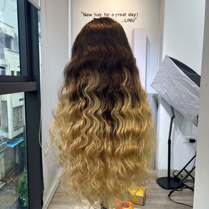 For Virgin Hair Lace Front <b>Long</b> Natural Wave <b>Wig</b> for Women with 250% Density and HD Lace - Product Image 4