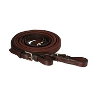 Rênes Web en cuir de cheval à feuilles fantaisie Équipement d'équitation équestre occidental avec conception de point Rênes en cuir élégantes Équitation