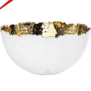 Tazón de chocolate de forma redonda con acabado plateado Royal Look para servir comida - Product Image 5