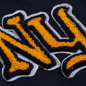 แจ็กเก็ตเบสบอลทีมเบสบอลขนาดใหญ่พิเศษปักโลโก้ด้านหน้าสำหรับผู้ชายสไตล์ฮิปฮอปสตรีท - Product Image 6