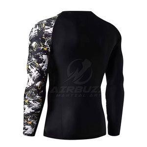 Chemises de compression pour hommes à manches longues, respirantes, écologiques et à séchage rapide, 100% polyester, pour la salle de sport et l'entraînement - Product Image 3