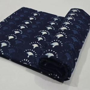 Eco Friendly Breathable Hand Block Printed 100%Cotton Fabric Handcrafted Jaipur Heritage Traditional Block Print Cotton Fabric - Product Image 1