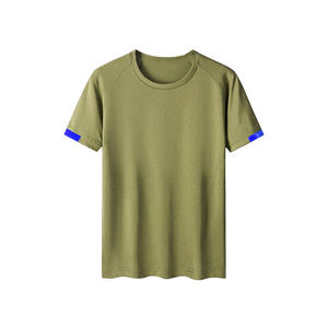 Camiseta de punto transpirable para hombre, novedad de 2022, venta al por mayor con logotipo personalizado, patrón sólido, estilo Formal - Product Image 6