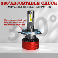 Faro LED Mejorado de 12V 130W 13000lm, Bombilla H1 H3 H7 H8 H9 H11 9005 9006 9012 880 881 H4 para Accesorios de Auto