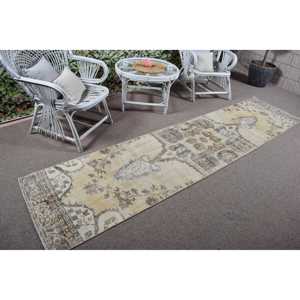 Turkish <b>Rug</b>, <b>Runner</b> 2.4x10 ft <b>Rug</b>, Brown Southwestern <b>Rug</b> - Product Image 2