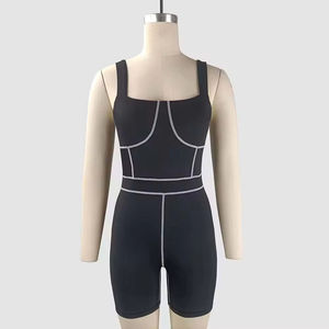 Ensemble de yoga 2 pièces respirant léger de haute qualité pour femmes approvisionnement OEM sans couture Spandex Polyester solide grande taille taille élastique - Product Image 6