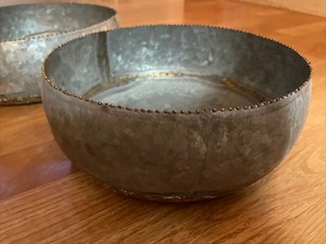 Juego de 3 cuencos de Metal decorativos, macetas de hierro galvanizado para exteriores, macetas de Metal galvanizado - Product Image 3