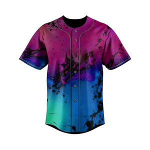 Nouveau sport fitness pas cher vente plaine personnalisé Baseball Jersey Baseball porter des ensembles d'uniformes moins de prix - Product Image 2