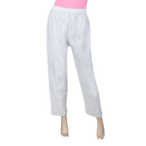 Pantalón Tejido para Mujer - Blanco - Product Image 2