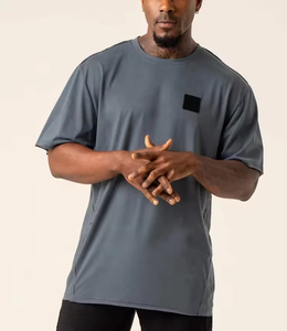 Camiseta de gran tamaño para hombre de nuevo estilo, camiseta de gran tamaño con logotipo imprimible personalizado para hombre, tela de algodón y poliéster, camiseta de gran tamaño para hombre 2025 - Product Image 1