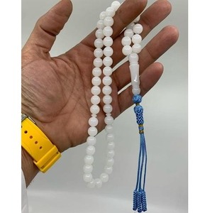 Chapelet islamique 66 perles en agate et résine, nouveau design, chapelet coloré, Subhah Misbaha pour Zikr, meilleur chapelet et chapelet - Product Image 1