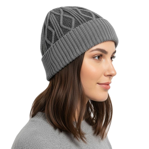 Gorros de punto con puño, personalizables, 100% algodón, refrescantes, deportivos, con estampado en relieve, unisex, compatibles con casco. - Product Image 4