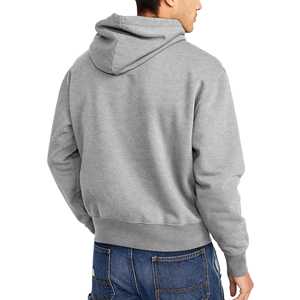 Sudadera con capucha recortada de ajuste cuadrado de gran tamaño para hombre Sudadera de invierno con serigrafía de logotipo personalizado Jogging Basics con capucha - Product Image 6