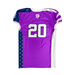 เสื้อเจอร์ซีย์ฟุตบอลอเมริกันเย็บดีไซน์โลโก้ออกแบบได้ตามต้องการดีไซน์ใหม่จากโรงงาน - Product Image 2