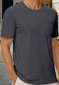 Crew Fitness Hommes 100% Coton Microfibre Surdimensionné Séchage Rapide T-shirts Personnalisés Style Sportif Col Arrondi Microfibre Tricoté - Product Image 4